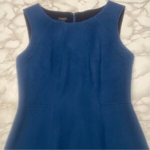 Talbots Wool Blend A Line Dress in Blue